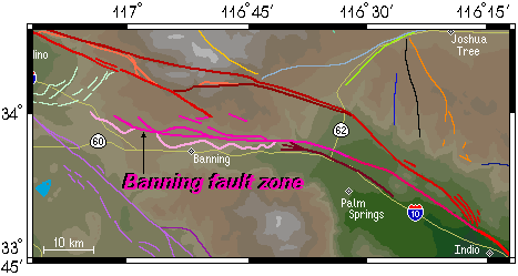 southern san andreas fault map